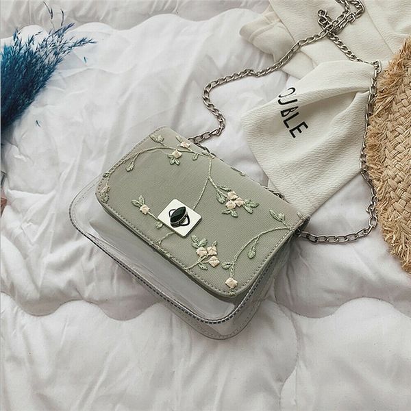 

new women bag lovely transparent fashion princess messenger crossbody shoulder bag lady jelly purse clutch handbag