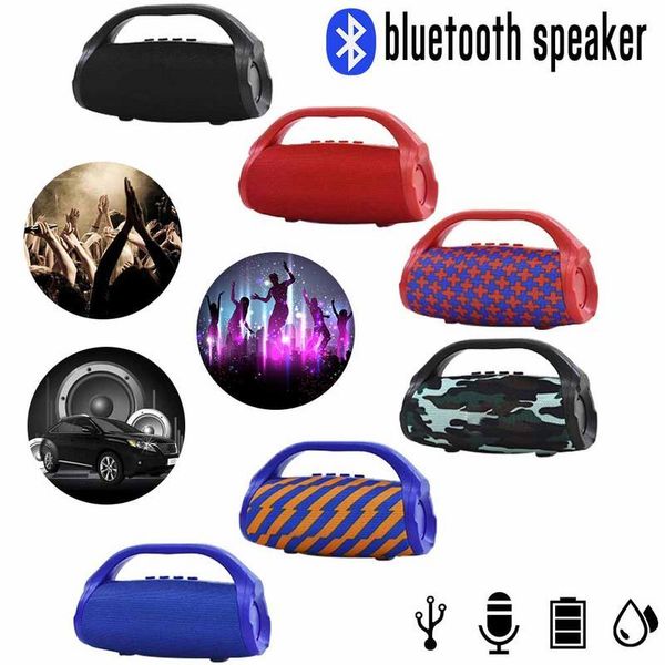 Altoparlante Bluetooth portatile da 10 W di alta qualità Altoparlante wireless subwoofer 3D stereo impermeabile esterno Con illuminazione a torcia a LED TG136