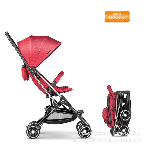 

bethri baby stroller high landscape ultra light pocket umbrella folding children's trolley