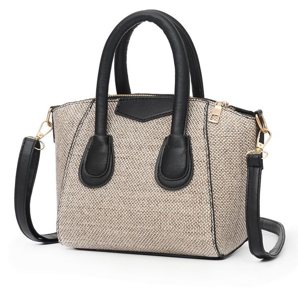 

crossbody bags women vintage linen zipper pure color crossbody handbag women design hand shoulder bag ladies hand bag#zer