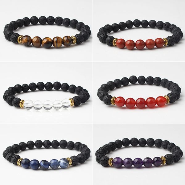 

аѬинне 8 мм нађѬалнй еѬнй лавовй камен игѬовй глаз бѬале diy аѬомае, Black