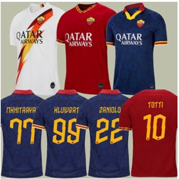

19 20 PEROTTI PASTORE DZEKO soccer jersey rome 2019 TOTTI KLUIVERT football shirt MANOLAS DE ROSSI football jerseys maillot de foot roma