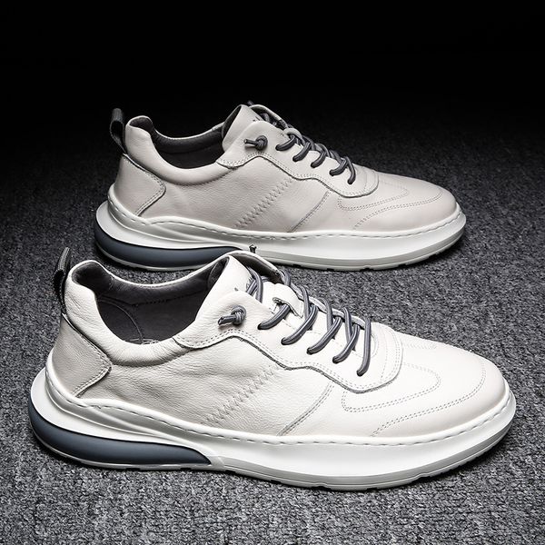 

spring trendy shoes new korean style all-match trendy and casual board shoes white stylish guy's all mens mens, Black
