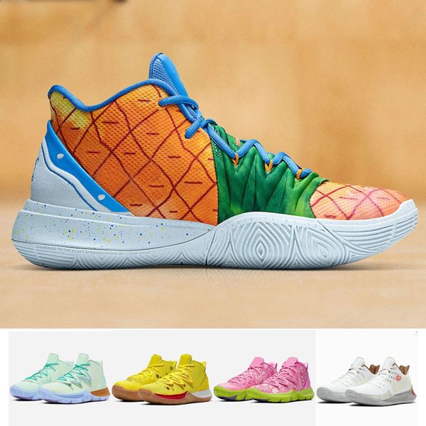 

new 5s pineapple house patrick stars squidward kyrie mens basketball shoes for men 20th sponge bob irving 5 sandy kyries sports sneakers