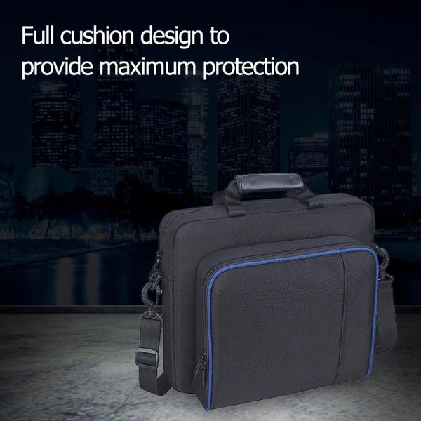 

shoulder bag carrying case handbag for playstation 4 ps4 slim game console original size protect shoulder carry bag dropshipping
