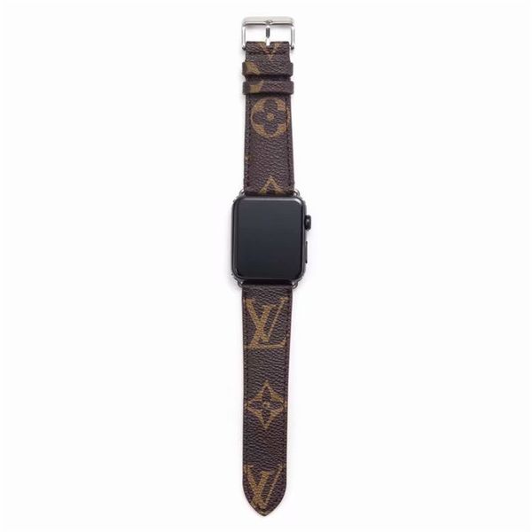 

Роскошный ремешок 42MM 44MM Модные брендыКожаные ремешки для часов для Apple Watch Band 42мм 3