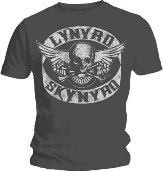 

lynyrd t shirt for men skynyrd biker patch t shirt official s m  xl xxl grey new bird, White;black