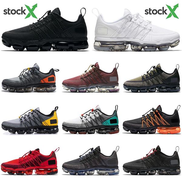 

designer run utility stock x athletic men running shoes triple black red tropical twist sports sneakers runner with socks us7-11, White;red