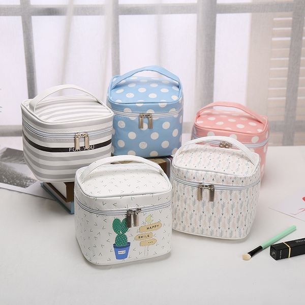 

women waterproof cosmetic bag lady hand-held travel portable toiletry bag collection beauty case casual outdoor sport makeup