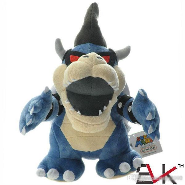 

28cm / 11 inch super mario bros. blue koopa baby dragon dark plush doll soft plush doll plush toy