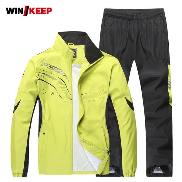 

2019 men running suits plus size mens sports suits men tracksuit sport running jogging sets fitness wear, Black;blue