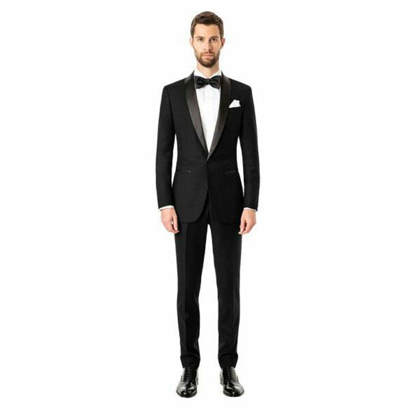 

forml black groom tuxedo men suits for wedding suits pants men blazers jacket shawl lapel slim fit costume homme 2piece coat terno masculino, Black;gray