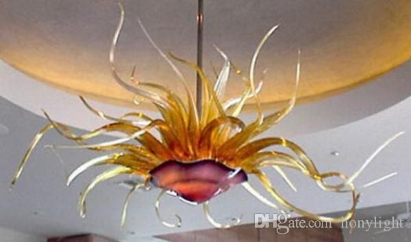 

modern living dining room art decor flower chandelier lamp led light source hand blown glass chandelier lighting