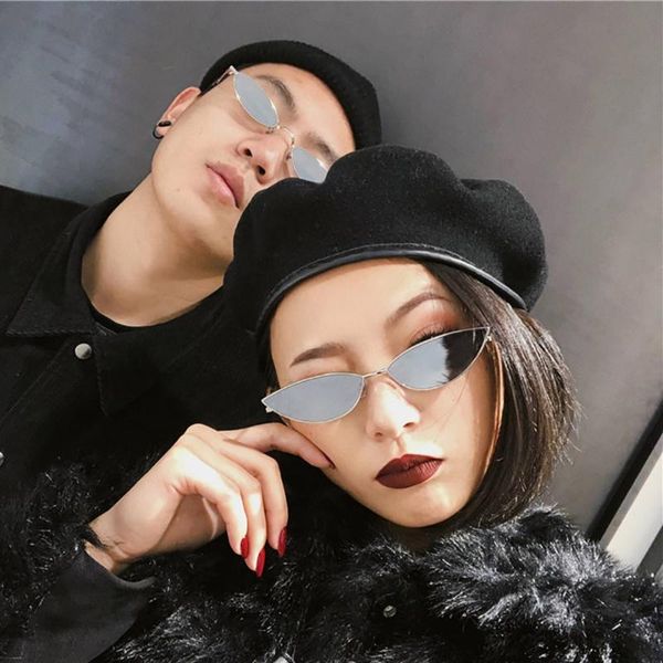 

2020 mens womens small frame cat eye mirrored clip on sun glasses oval retro vintage sunglasses eyeglasses men polarized custom