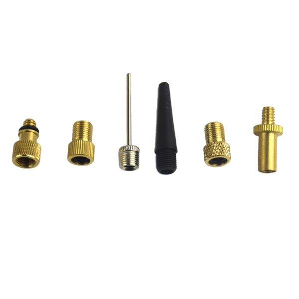 

6pcs bicycle valve adaptor set pump air inflation