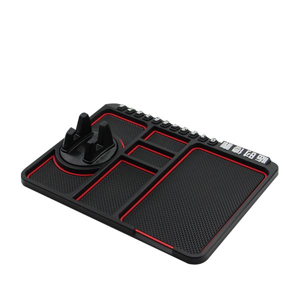 

heat resistance parking card anti slip mat pvc universal interior decor phone holder car dashboard multifunction wear resistant