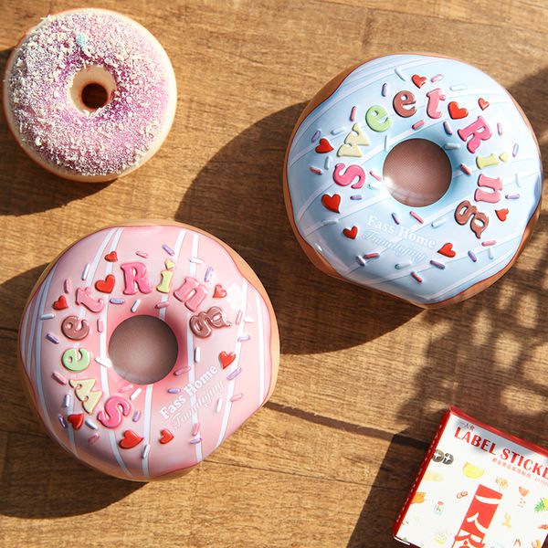 

donut candy box european wedding wedding cute cute tinplate candy iron box baby birthday gift