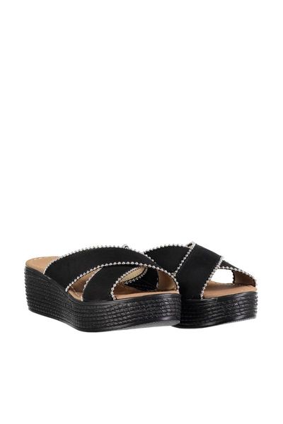 

bambi черный женский тапочки f0343012372, Black