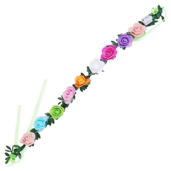 

halloween glowing headpiece garland flashing lights wreath led flower crown