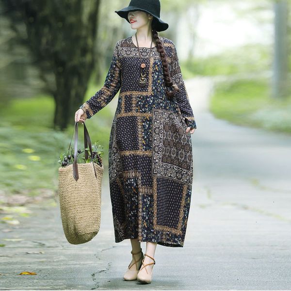 

женщина платья дизайнера платье vintage ситца белье повседневные платья женщины сыпучие повседневная длинные рукава вокруг шеи мода elbise, Black;gray