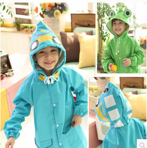 

cartoon animal children's rainwear wholesale boys and girls baby rainwear student outdoor environmental protection, Red;brown