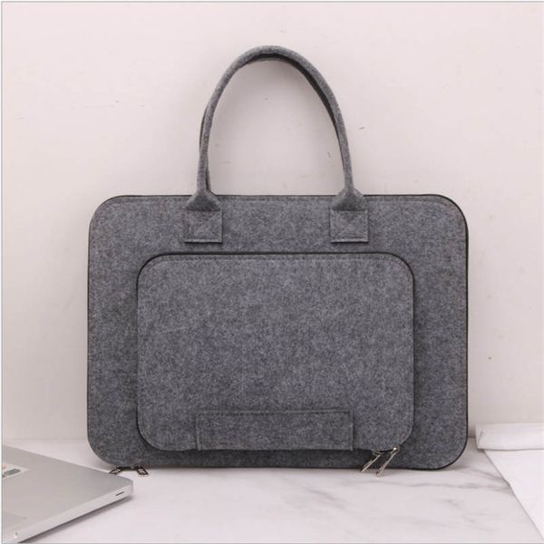 

2020 cross-border new felt computer bag, office file bag, laptablet computer liner bag manufacturer customization