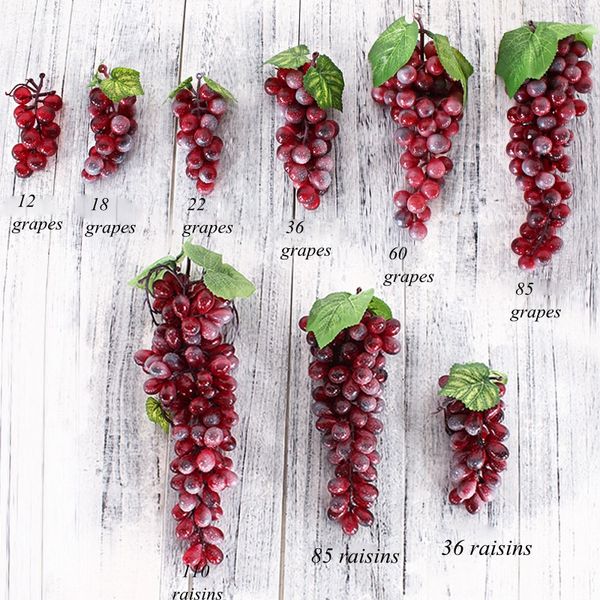 

artificial fruit grapes plastic fake decorative fruit bunches lifelike home wedding party garden decor mini simulation fruit vegetables