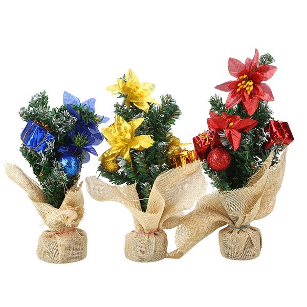 

mini 25cm christmas tree xmas decoration gift ornaments creative 3 color