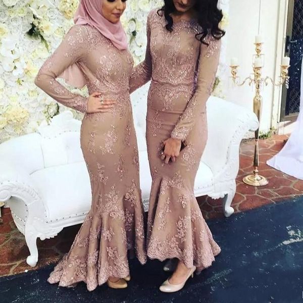 

evening dress muslim abendkleider vestidos longo long evening gowns lace avondjurken gala jurken evening dresses full sleeves, Black;red