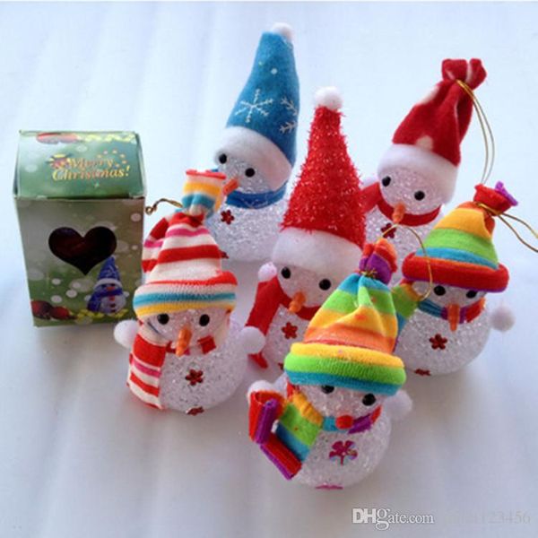 

glowing christmas snowman christmas glowing children's toys led colorful glowing toys christmas decorations