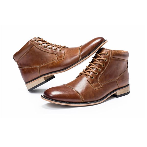 Designer Shoes Mens Ankle Boots Suede Inside Martin Boots
