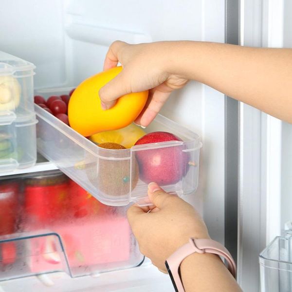 

2/3 layers refrigerator transparent vegetable storage box snack container