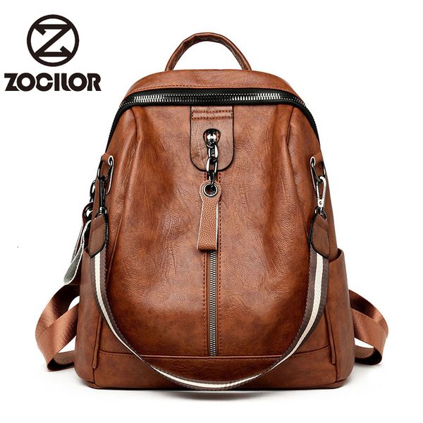 

fashion soft leather women backpack multifunction lady shoulder bags school bags for teenage girls casual bag