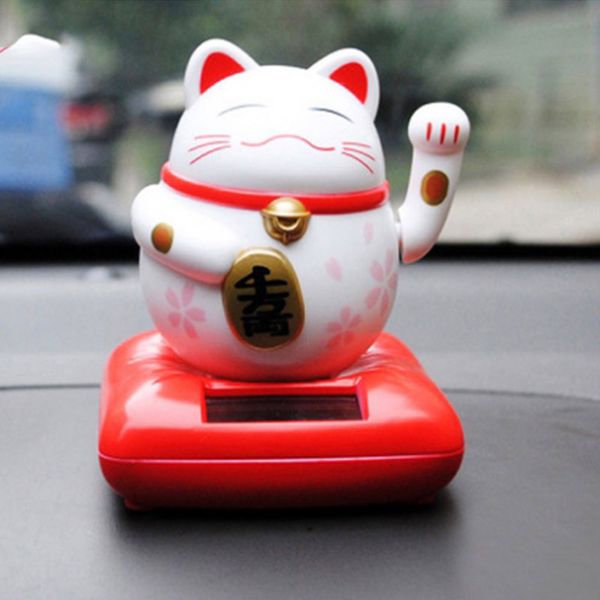 

interior furnishing articles plutus cat solar dolls waving to treasure