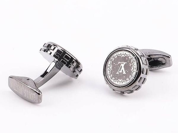 

wholesale and retail men shirt cuff links brand cuff button as men wedding cufflinks groomsman gift 14 style, Silver