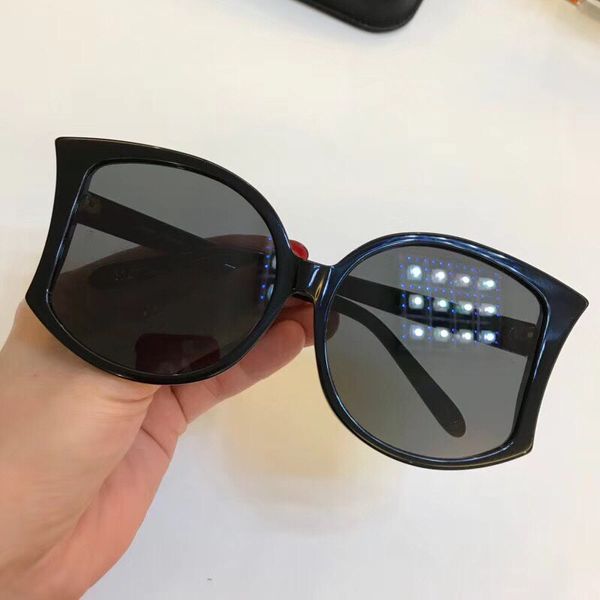 

luxury- 595 fashion popular sunglass with coating mirror lens uv protection women designer vintage oval frame quality, White;black