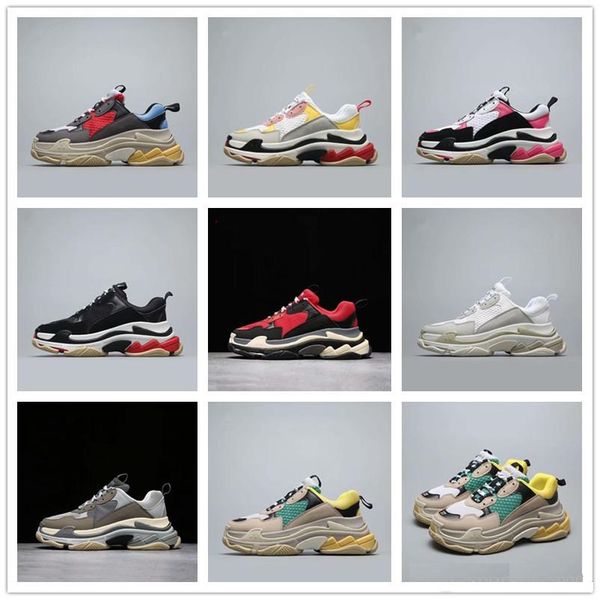 

paris triple-s designer luxury shoes low sneakers triple s men's and women's shoes outdoor sports shoes size 36-45
