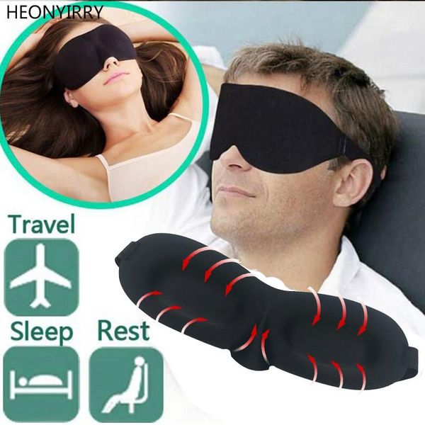 

3d sleeping eye mask travel rest aid eye mask cover patch paded soft sleeping mask blindfold eye relax massager beauty tools