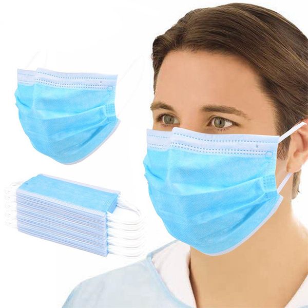

3 layer disposable mask dust mouth-muffle men women anti fog face masks breathable mouth cover