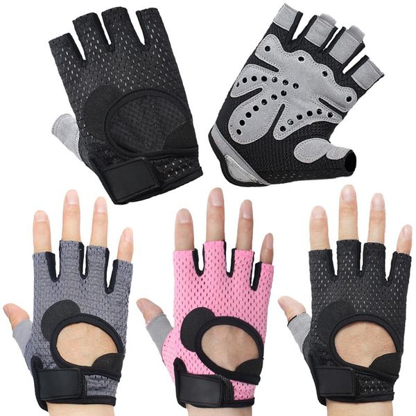 

breathable anti-slip weight lifting yoga gym sports half finger gloves
