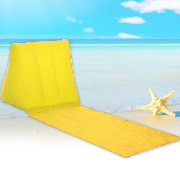 

mattress chair leisure folding lounger cushion rest waterproof travel portable with inflatable pillow camping air bed beach mat