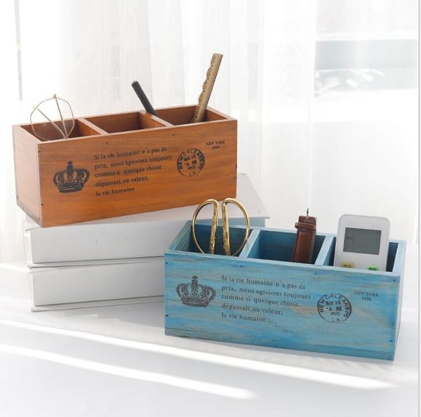 2019 Wooden Table Sundries Container Pen Pencil Holder Case Container Storage Box Home Decor For Kids Room From Ourangel 9 45 Dhgate Com
