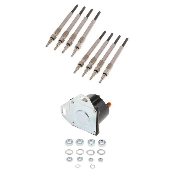 

powerstroke 94-03 7.3l свеча накаливания kit (dual coil glow заглушки + реле
