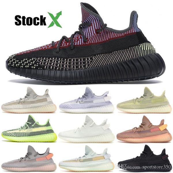 

running shoes kanye west mens womens zebra yecheil reflective lundmark clay citrin black static gid glow designer trainer sport sneakers