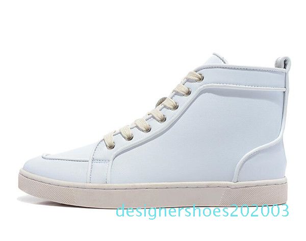 

famous new men women designer sneakers brand red bottom designer men luxury shoes brownish yellow genuine leather toe flats d03, Black