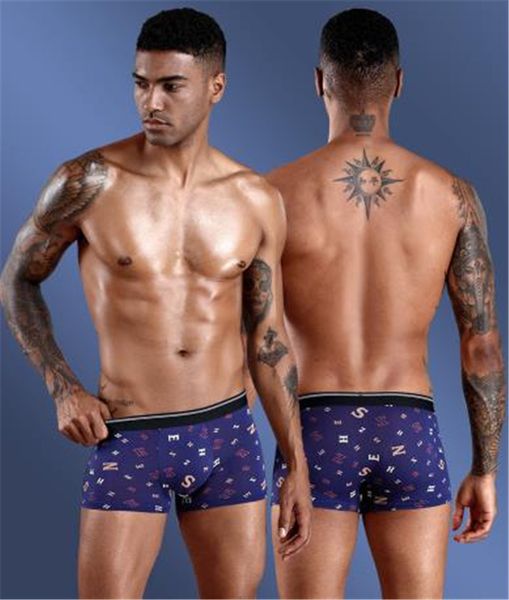 

men boxers underpants designer stretch everyday letter print breathable cotton underpants 2020 fashion men underwear plus size, Black;white