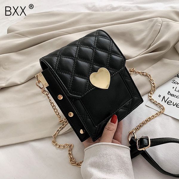 

bxx] цепь искусственная кожа crossbody сумки для женщин 2020 сплошной цвет плеча messenger сумки летние сумки и кошельки hl913