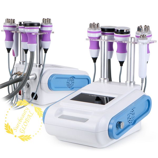 

new arrival white 5 in 1 40khz cavitation rf anti cellulite vacuum massage cellulite reduction beauty machine wholesaler, Black;white