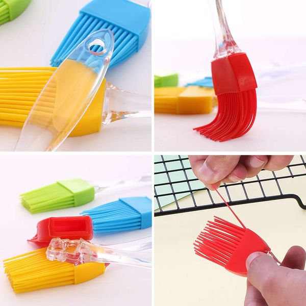 

silicone butter oil brush bbq cook pastry grill food bread basting brush baking brushes non stick bakeware kitchen dining tool