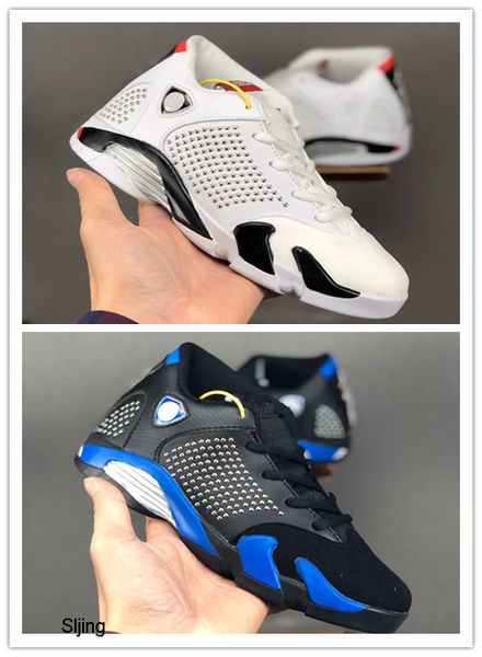 

children sports shoes 2019 new black blue white xiv 14s kids basketball shoes outdoor trainers size 11c-3y